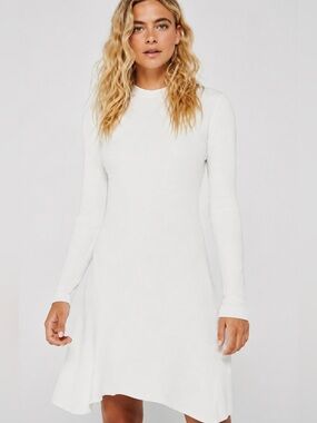 Cushnie et Ochs Crepe Mini Long Sleeve Dress White Size US 4